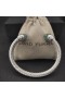 David Yurman Dámské Klasické Kabelové Manžetový Knoflíček Sterling Stříbrné s Modrým Topazem a Diamanty 7mm