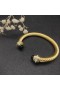 David Yurman Dámské Klasické Cablespira Manžeta Náramek 18K Žlutého Zlata s Černými Diamanty 7mm