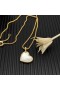 David Yurman Dámské Prvky Amulet Srdce 18K Žluté Zlato s perletí a Diamanty 18,7 mm