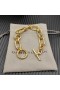 David Yurman Dámské Madison Přepnout Řetěz Náramek 18K Žlutého Zlata 19cm