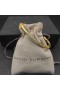 David Yurman Dámské Petite Helena Cablespira Stanice Manžeta Náramek 18K Žluté Zlato s Diamanty 4mm