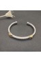 David Yurman Dámské Petite Helena Klasické Kabelové Stanice Manžetový Knoflíček Sterling Silver s 14 k Žluté 5mm