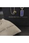 David Yurman Pánské Chevron Tag Přívěšek Sterling Silver s Safíry 35mm
