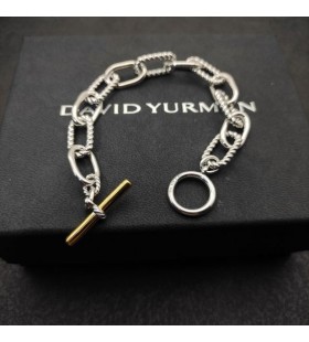 David Yurman Dámské Madison Přepnout Řetěz Náramek Sterling Silver, s 18K Žluté Zlato 11mm