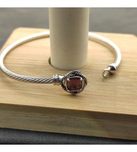 David Yurman Dámské Petite Chatelaine Náramek Sterling Silver, s Fialové Diamanty 3mm