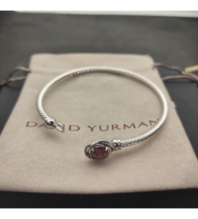 David Yurman Dámské Petite Chatelaine Náramek Sterling Silver, s Fialové Diamanty 3mm