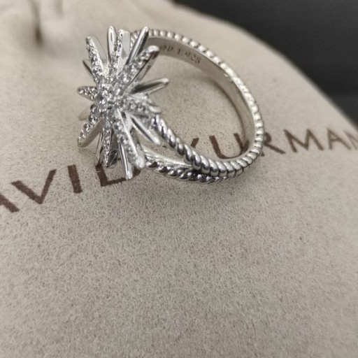 David Yurman Starburst Ring Sterling Sølv med Diamanter 19mm