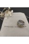 David Yurman Crossover Ring Sterling Sølv med 18K Gul Guld 17,8 mm