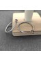 David Yurman Pavé Hoop Øreringe Sterling Sølv med Diamanter 19mm