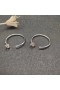 David Yurman Pavé Hoop Øreringe Sterling Sølv med Diamanter 19mm