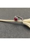 David Yurman Petite Chatelaine Pavé ringen Ring Sterling Sølv med Rhodolite Granat og Diamanter, 7mm