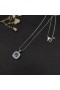 David Yurman Kvinders Albion Vedhæng Sterling Sølv med Blå Topas og Diamanter 11mm