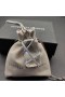 David Yurman Kvinder ' s Kabel-Wrap Amulet Sterling Sølv med krystaller og Diamanter 32mm