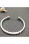 David Yurman Kvinders Klassiske Kabel-Cuff Bracelet Sterling Sølv med Diamanter, 5mm