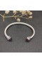 David Yurman Women ' s Classic Cablespira Cuff Bracelet Sterling Sølv med Rød Diamanter 5mm