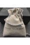 David Yurman Kvinders Crossover Bar Vedhæng i Sterling Sølv med Diamanter