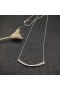 David Yurman Kvinders Crossover Bar Vedhæng i Sterling Sølv med Diamanter