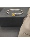 David Yurman Kvinders Petite Chatelaine Bangle Bracelet Sterling Sølv med Citrin 3mm
