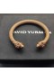 David Yurman Kvinder Renæssance Klassiske Kabel-Armbånd Lys Brun Aluminium 5mm