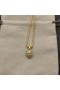 David Yurman Kvinder Skull Amulet Fuld Pavé Diamanter og 18K Gul Guld 14mm