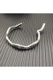 David Yurman Kvinders Zig Zag Stax Cuff Bracelet Sterling Sølv med Diamanter, 5mm