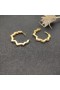 David Yurman Zig Zag Stax™ Hoop Øreringe 18K Gul Guld med Diamanter 22.8 mm