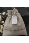 David Yurman Mænds Chevron Tag Vedhæng i Sterling Sølv med Diamanter 35mm
