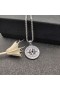 David Yurman Mænds Maritime Kompas Amulet Sterling Sølv, med Sort Diamant-20mm