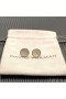 Petite DY Elementer Stud Øreringe 18K Gul Guld med Perlemor og Diamanter 11mm