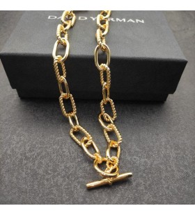 David Yurman Kvinders Madison Skifte Kæde Halskæde i 18K Gul Guld 11mm