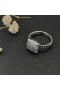 David Yurman Chatelaine Zilveren Ring met Pave Diamanten 11mm