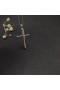David Yurman Crossover Kruis Hanger Geel Goud met Diamanten 30.2 mm