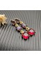 David Yurman Marbella Drop Oorbellen in 18K Geel Goud met Amethist en Rhodolite Granaat 51mm