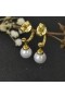 David Yurman Solari Drop Oorbellen in 18K Geel Goud met Parels en Diamanten 22mm