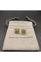 David Yurman Starburst Stud Oorbellen in 18K Geel Goud met Diamanten 19mm