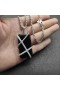 David Yurman Vrouwen Kabel Wrap Amulet Sterling Zilver met Zwarte Onyx en Diamant 32mm