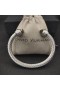 David Yurman Women ' s Classic Kabel Manchet Armband van Sterling Zilver met Bruine Diamanten 7mm