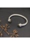 David Yurman Women ' s Classic Kabel Manchet Armband van Sterling Zilver met Bruine Diamanten 7mm