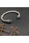 David Yurman Women ' s Classic Cablespira Manchet Armband van Sterling Zilver met Blauwe Diamant 7mm