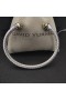 David Yurman Women ' s Classic Cablespira Manchet Armband van Sterling Zilver met Gele Diamant 5mm