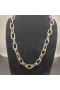 David Yurman Vrouwen Madison Chain Necklace Sterling Zilver met 18 KARAAT Geel Goud 8,5 mm