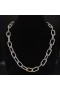 David Yurman Vrouwen Madison Chain Necklace Sterling Zilver met 18 KARAAT Geel Goud 8,5 mm