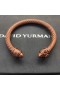 David Yurman Vrouwen Renaissance de Klassieke Kabel-Manchet Armband Bruin Aluminium 5mm