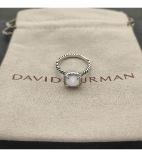 David Yurman Vierpolige Vierkante Diamanten Ring