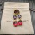 David Yurman Marbella Drop Oorbellen in 18K Geel Goud met Amethist en Rhodolite Granaat 51mm