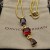 David Yurman Vrouwen Marbella Y Hanger 18K Geel Goud met Amethist en Rhodolite Granaat 57.8 mm