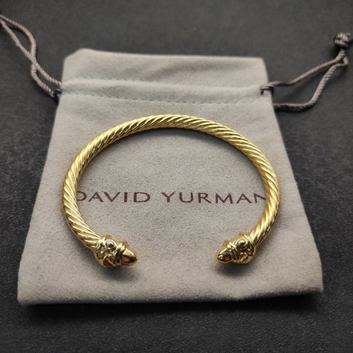 David Yurman Naisten Renessanssin Cablespira Ranneke Rannerengas 18K Keltainen Kulta 5mm