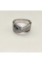 David Yurman Lemniscate Double Diamond Crossover Rengas