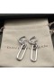 David Yurman Lexington Double Link Korvakorut Sterling Hopea 53mm