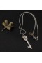 David Yurman Memento Mori Kallo Avain Amuletti Hopeaa kanssa Musta Ruutu 31.7 mm